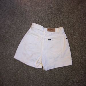 denim white shorts